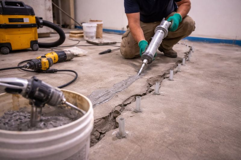 Cracked Basement Floor Repair in Santa Cruz County, CA