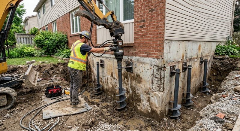 Helical Piers Installation in Santa Cruz County, CA