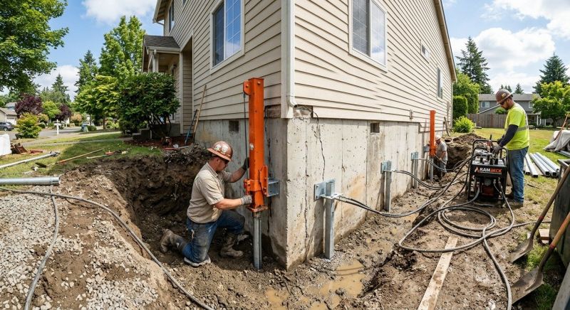 Sinking Foundation Repair in Salinas, CA